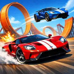 Play Two Stunt Supercars Game