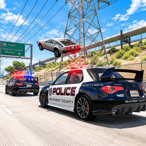 Play game Police Chase With Destruction